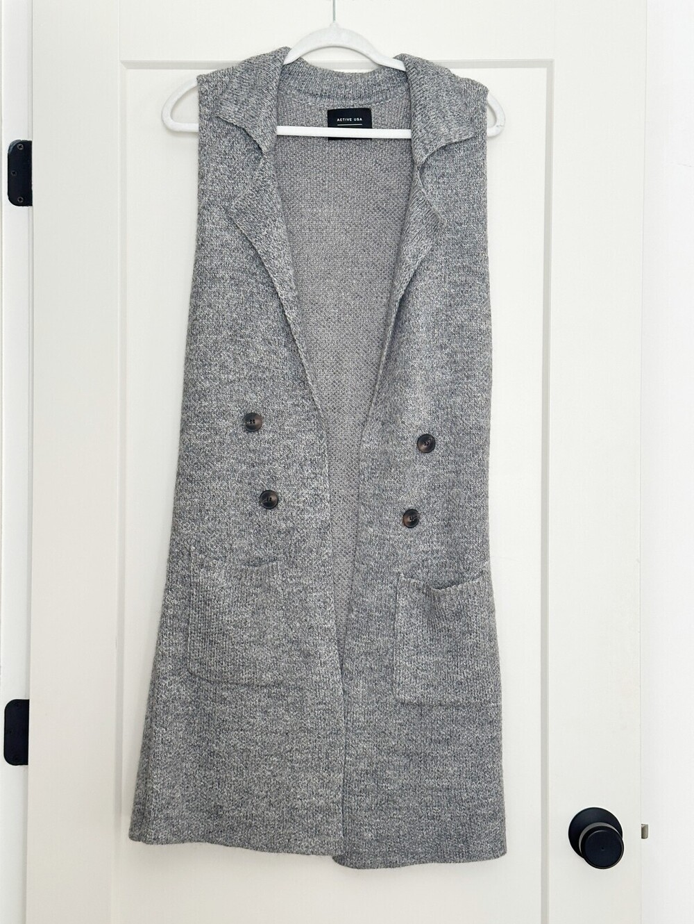 Active USA Women Long Sweater Vest